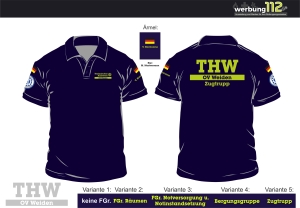 Poloshirt THW Weiden (Motiv 2023) [e]