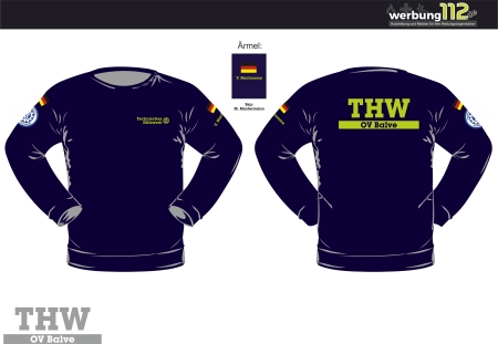 Sweatshirt THW Balve (Motiv Standard) [e]
