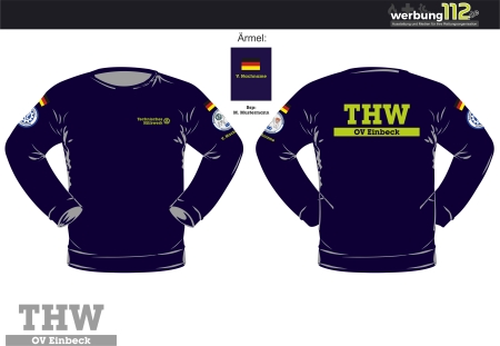 Sweatshirt THW Einbeck (Motiv Standard) [e]
