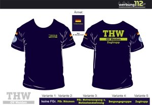 T-Shirt THW Weiden (Motiv 2023) [e]