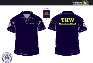 Poloshirt THW Cham (Motiv Standard) [e]